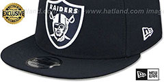 Raiders TEAM-BASIC SNAPBACK Navy-White Hat by New Era - 4th View