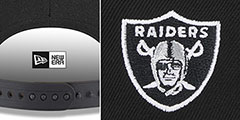 Raiders TEAM-SCRIPT SNAPBACK Black Hat by New Era - 4th View