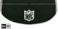 Raiders Y2K SOUTACHE Black Fitted Hat by New Era - 4th View