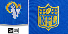 Rams 2023 NFL DRAFT Royal Fitted Hat by New Era - 4th View