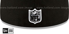 Rams NFL TEAM-BASIC Black-White Fitted Hat by New Era - 4th View