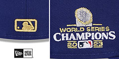 Rangers 2023 WORLD SERIES CHAMPIONS GAME Hat by New Era - 4th View