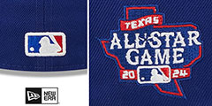 Rangers 2024 MLB ALL-STAR WORKOUT Fitted Hat by New Era - 4th View