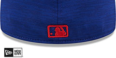 Rangers 2024 ONFIELD CLUBHOUSE Heather Royal Fitted Hat by New Era - 4th View