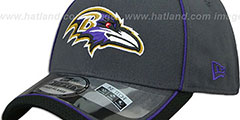 Ravens 2014 NFL STADIUM FLEX Grey Hat by New Era - 4th View