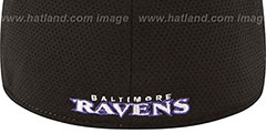 Ravens 2014 NFL TRAINING FLEX Black Hat by New Era - 4th View