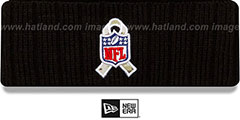 Ravens 2021 SALUTE-TO-SERVICE Knit Beanie Hat by New Era - 4th View