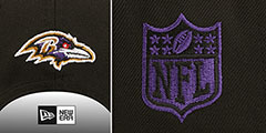 Ravens 2022 NFL DRAFT 940 SNAPBACK Black-Purple Hat by New Era - 4th View