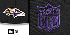 Ravens 2023 NFL DRAFT Black Fitted Hat by New Era - 4th View