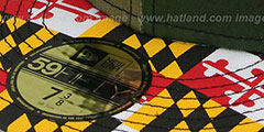 Ravens ALT MARYLAND-FLAG Army Camo Fitted Hat by New Era - 4th View