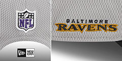 Ravens DASHMARK SIDELINE SNAPBACK Grey-Black Hat by New Era - 4th View