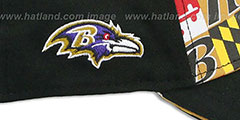 Ravens MARYLAND FLAG FLEX Flag-Black Hat by New Era - 4th View