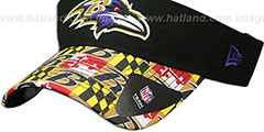 Ravens MARYLAND FLAG VISOR Black-Flag by New Era - 4th View