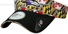 Ravens MARYLAND FLAG VISOR Flag-Black by New Era - 4th View