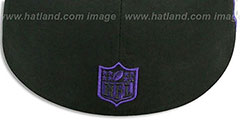 Ravens SIDE TEAM-PATCH Black Fitted Hat by New Era - 4th View