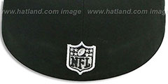 Ravens SIDE TEAM-PATCH Black-White Fitted Hat by New Era - 4th View