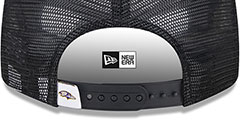 Ravens TEAM-BASIC TRUCKER SNAPBACK Black Hat by New Era - 4th View