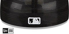 Rays BATTING PRACTICE TRUCKER Black-White Fitted Hat by New Era - 4th View