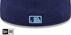 Rays 2024 ONFIELD CLUBHOUSE Heather Navy Fitted Hat by New Era - 4th View