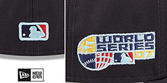 Red Sox 2007 WS CLOUD-UNDER Navy Fitted Hat by New Era - 4th View