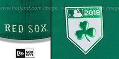 Red Sox 2018 ST PATRICKS DAY FLEX Hat by New Era - 4th View