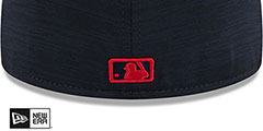 Red Sox 2024 ONFIELD CLUBHOUSE Heather Navy Fitted Hat by New Era - 4th View