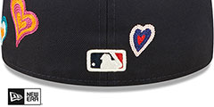 Red Sox CHAIN STITCH HEARTS Navy Fitted Hat by New Era - 4th View