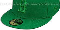 Red Sox GREENOUT Fitted Hat by New Era - 4th View