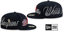 Red Sox HISTORIC CHAMPIONS Navy Fitted Hat by New Era - 4th View