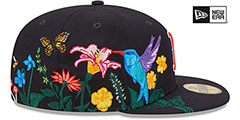 Red Sox SIDE-BLOOM Navy Fitted Hat by New Era - 4th View