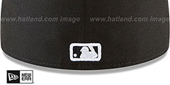 Red Sox TEAM-BASIC Black-White Fitted Hat by New Era - 4th View