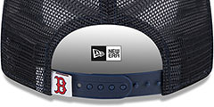 Red Sox TEAM-BASIC TRUCKER SNAPBACK Navy Hat by New Era - 4th View