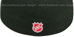 Red Wings NHL-TIGHT Black-Red Fitted Hat by New Era - 4th View