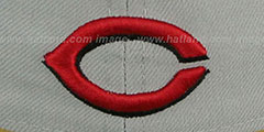 Reds TEAM-PRIDE Grey-Red Fitted Hat by New Era - 4th View