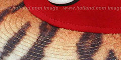 Reds TIGER ANIMALISTIC-FUR VIZA STRAPBACK Hat by New Era - 4th View