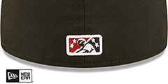 River Bandits MILB ONFIELD HOME Black-Burgundy Fitted Hat by New Era - 4th View