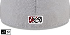 River Cats MILB MARVEL DEFENDERS Grey-Burgundy Fitted Hat by New Era - 4th View