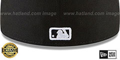 Royals BLACKDANA BOTTOM Black-White Fitted Hat by New Era - 4th View