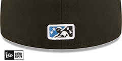 RubberDucks MILB ONFIELD HOME Black Fitted Hat by New Era - 4th View