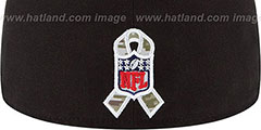 Saints 2014 SALUTE-TO-SERVICE Black-Desert Fitted Hat by New Era - 4th View