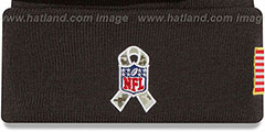 Saints 2016 SALUTE-TO-SERVICE Knit Beanie Hat by New Era - 4th View