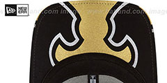 Saints 2017 NFL ONSTAGE FLEX Hat by New Era - 4th View