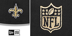 Saints 2023 NFL DRAFT Black Fitted Hat by New Era - 4th View