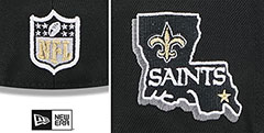 Saints 2024  NFL DRAFT Black Fitted Hat by New Era - 4th View