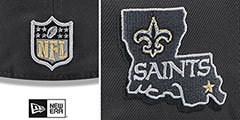 Saints 2024 ONSTAGE NFL DRAFT Grey Fitted Hat by New Era - 4th View