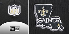 Saints 2024 NFL DRAFT SNAPBACK Black Hat by New Era - 4th View