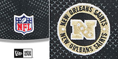 Saints 2024 NFL SIDELINE Black Fitted Hat by New Era - 4th View