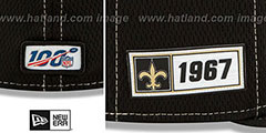 Saints ONFIELD SIDELINE ROAD Black Fitted Hat by New Era - 4th View