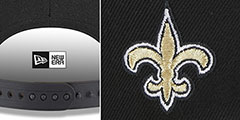 Saints TEAM-SCRIPT SNAPBACK Black Hat by New Era - 4th View