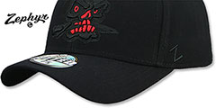 San Christobal DHS X-LINE Black-Red Fitted Hat by Zephyr - 4th View